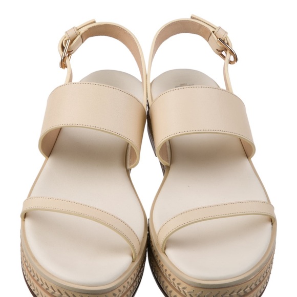 Gabriela Hearst Cream Leather Espadrilles 40 w/ 1.75” heel very good $1000 - Picture 3 of 14